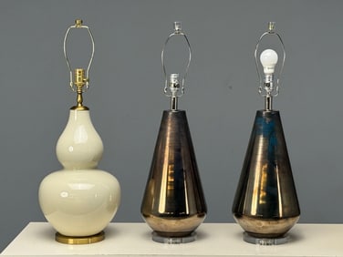 Group of Table Lamps, One Pair