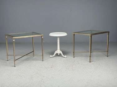 Group of Side or End Tables, One Pair