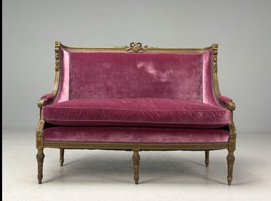 Louis XVI Style Canape, Loveseat