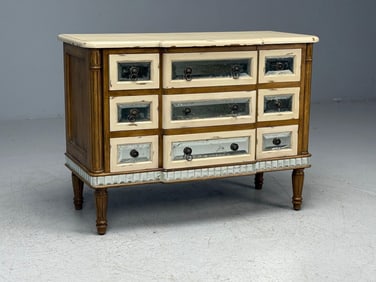 Louis XVI Style Commode Mirror, Paint