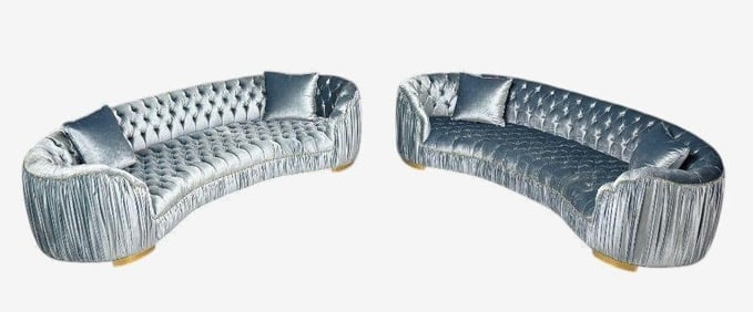 Pair of Large Upholstered Sofas