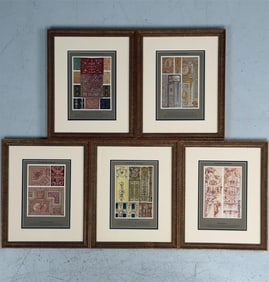 Set of 5 "Ornament" Prints