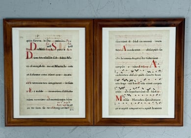 Pair of Prints Featuring Music in Latin