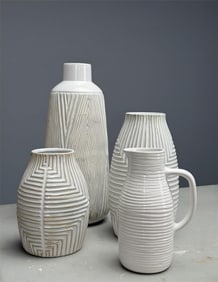 Collection of Four Vessels- Vases and Pitchers