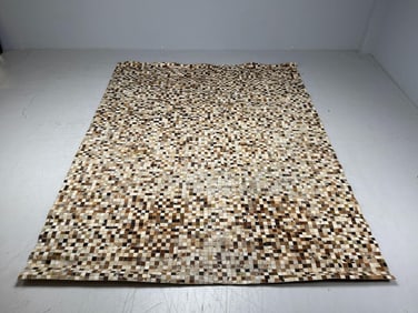 Patchwork Mosaic Fur Rug