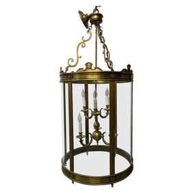 A 19th/Early 20th Century Solid Bronze Gothic Lantern,