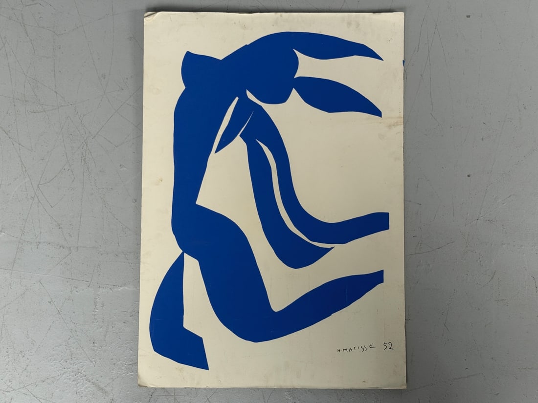 Poster of Nus Bleus #7 by Matisse: Poster of Nus Bleus #7 by Matisse Printed signature on lower right H. Matisse 52.Height 38.75 inches Width 27.25 inches unframed