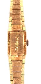 Sellita 14k Gold Bracelet Wristwatch, 21.9 Grams