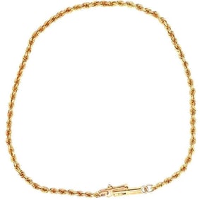 18 Karat Yellow Gold Circle Chain Bracelet 2.76g