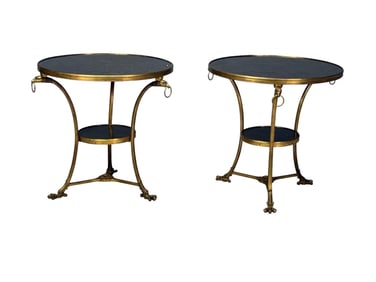 Pair of  Antique Gueridons with Eagle Heads