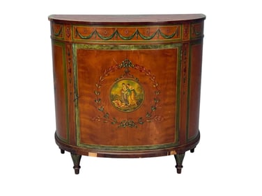 Adams Demi Lune Painted Commode