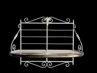 Wrought Iron Baker Rack, Wall hanging