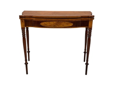 Sheridan Flip Top Card Table 19th Century