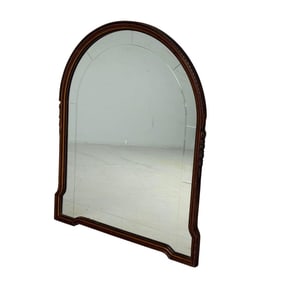 Dome Top Mahogany Framed Wall Mirror, 1930s