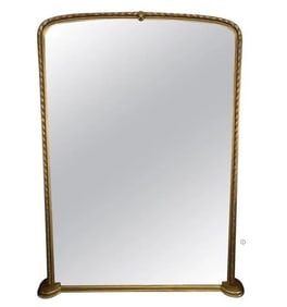 A 19th century French Over the Mantle Mirror