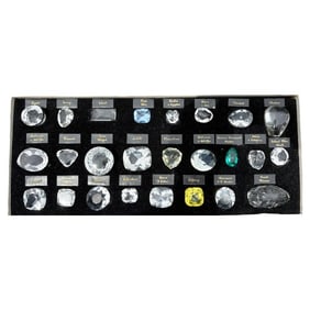 Collection 25 Glass Reproductions of Historical Diamonds, Sotheby's NY