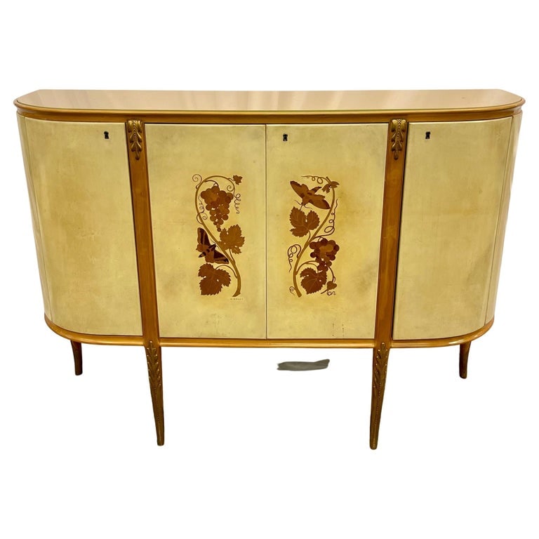 Giovanni Gariboldi Parchment Bar Cabinet, Paola Buffa Designed. (1 of 11)
