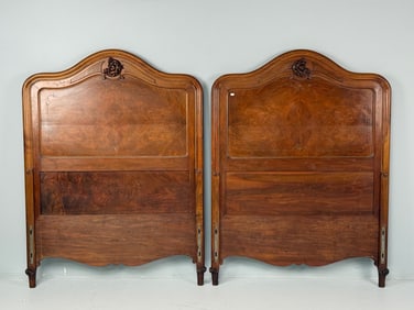 Pair of Louis XV Mahogany Headboards.