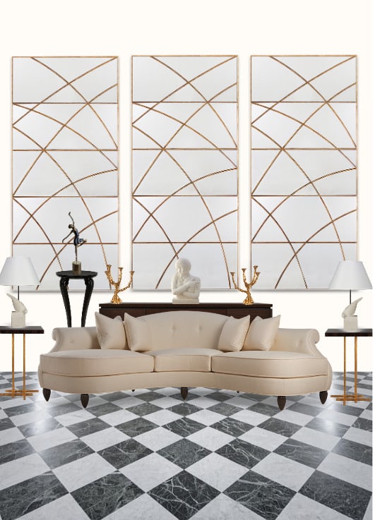 Christopher Guy Curved Sofa, Settee, New Fabric - 2