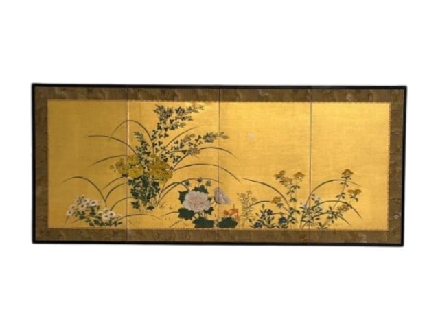 Framed Chinese 19th/20th Century Screen (1 of 6)