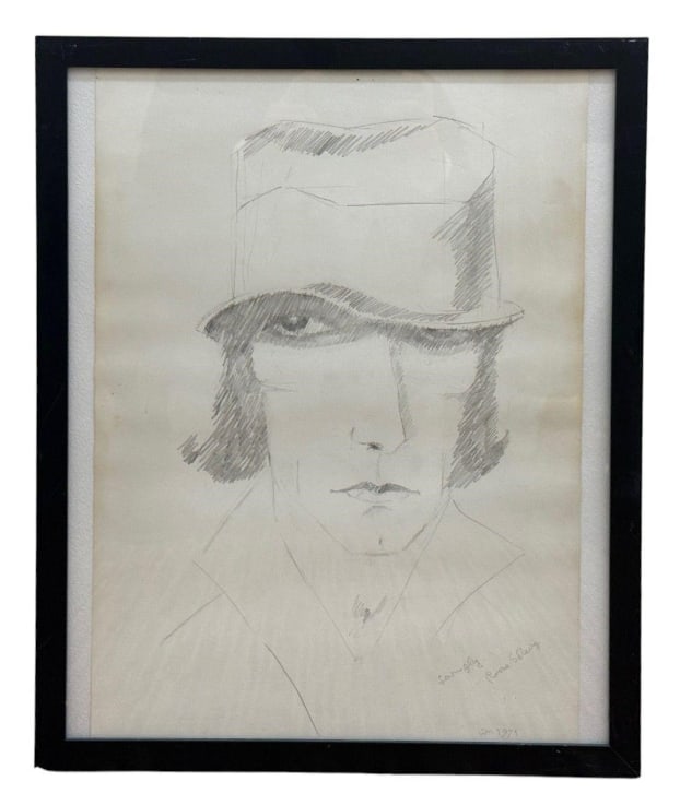 Sketch of Rose Selevy by Ursula Meyer: Portrait sketch of Rose Selevy, graphite on papersigned and titled lower rightFramedHeight 21.25Width 17.25For more information on the artist please visit https://ursulameyer.org/