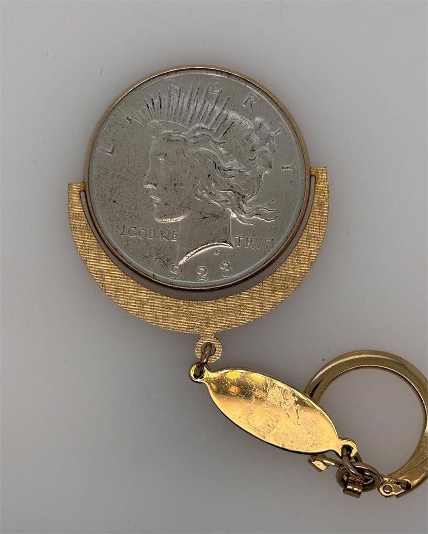 1923 Silver Dollar Key Ring - 2