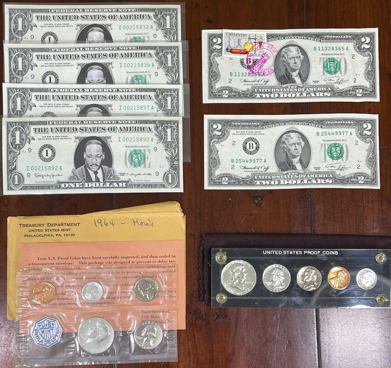 Proof Coins and Bills (1 of 6)