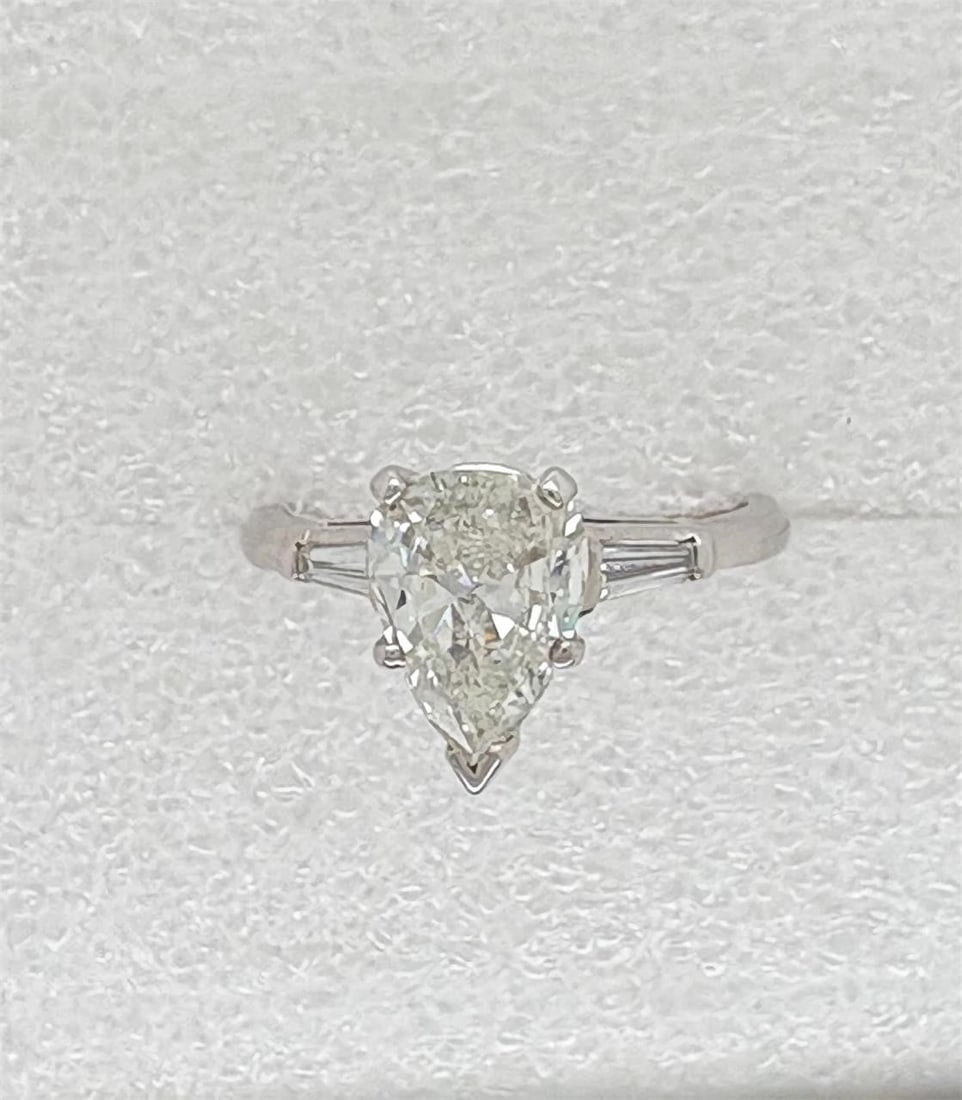 Diamond Pear Shaped Engagement Ring, (1 of 8)