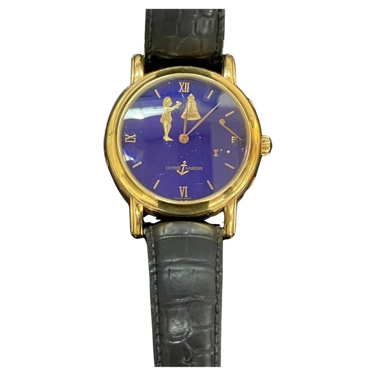 ULYSSE NARDIN San Marco Hour Striker 18K Gold, Original Box & Paper (1 of 14)