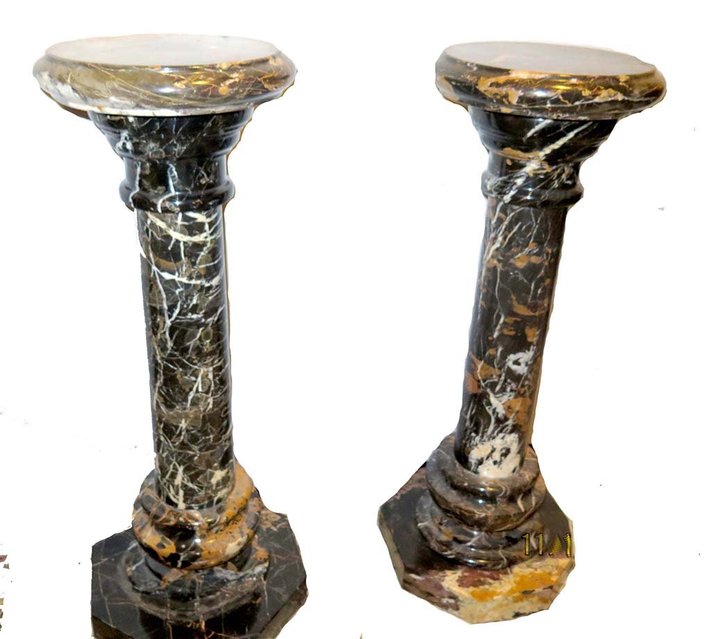 PAIR MARBLE PEDESTALS (1 of 7)