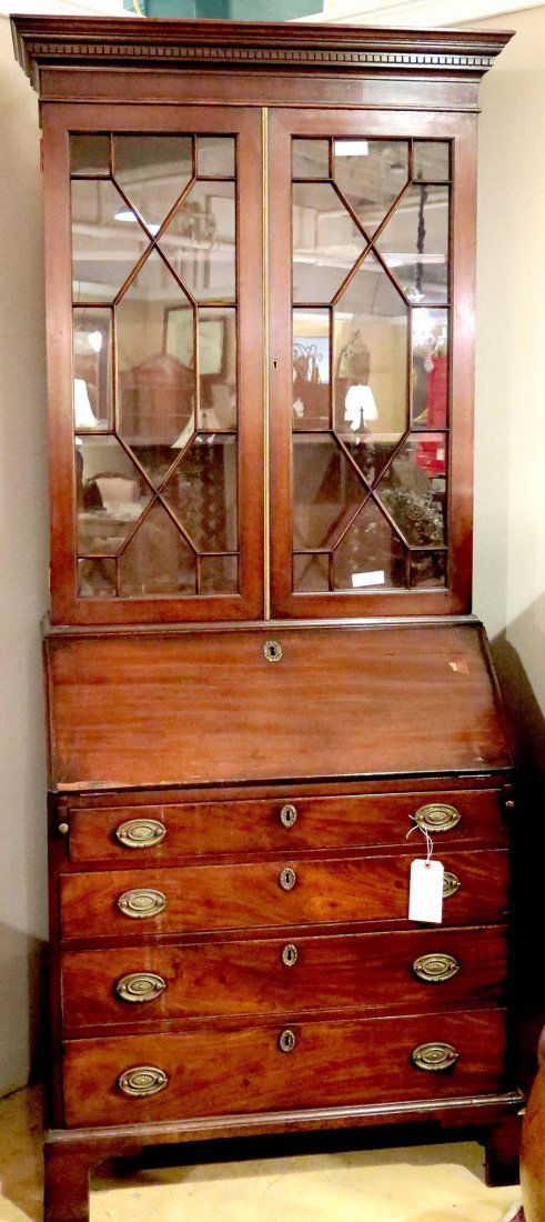 19th CENTURY ENGLISH SECRETARY /BOOKCASE (1 of 10)