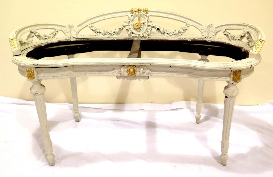 ANTIQUE CARVED BENCH (1 of 6)