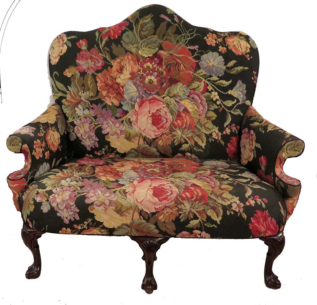 ANTIQUE HIGH BACK SETTEE (1 of 5)