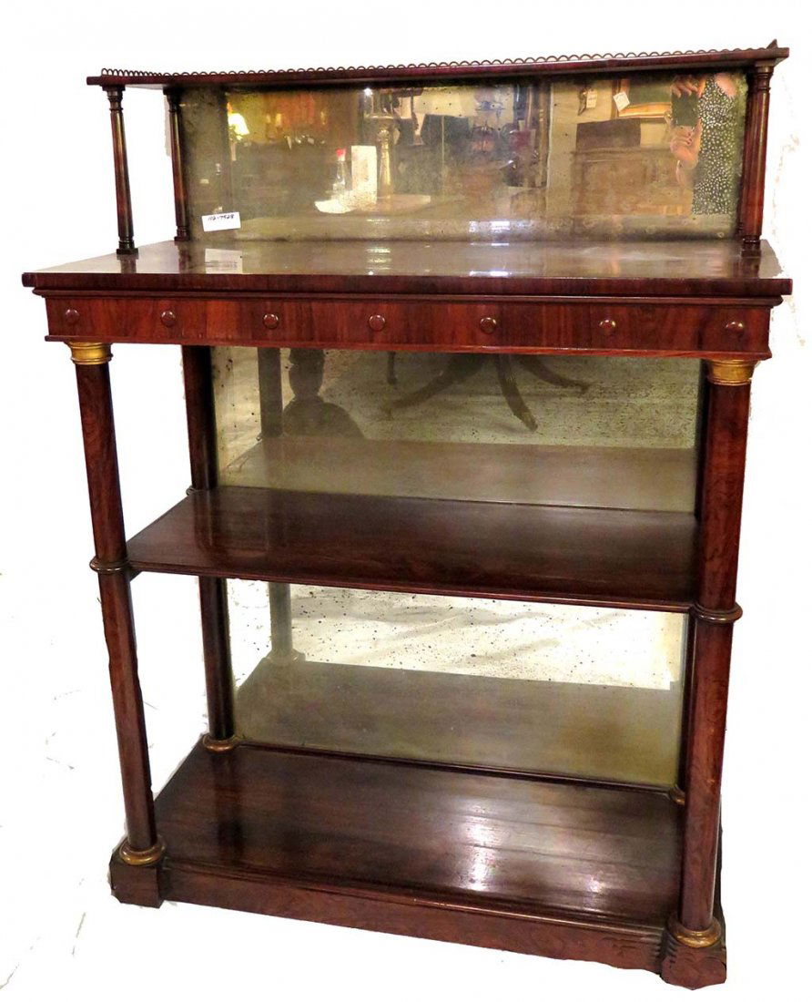 ANTIQUE REGENCY ROSEWOOD SERVER (1 of 5)