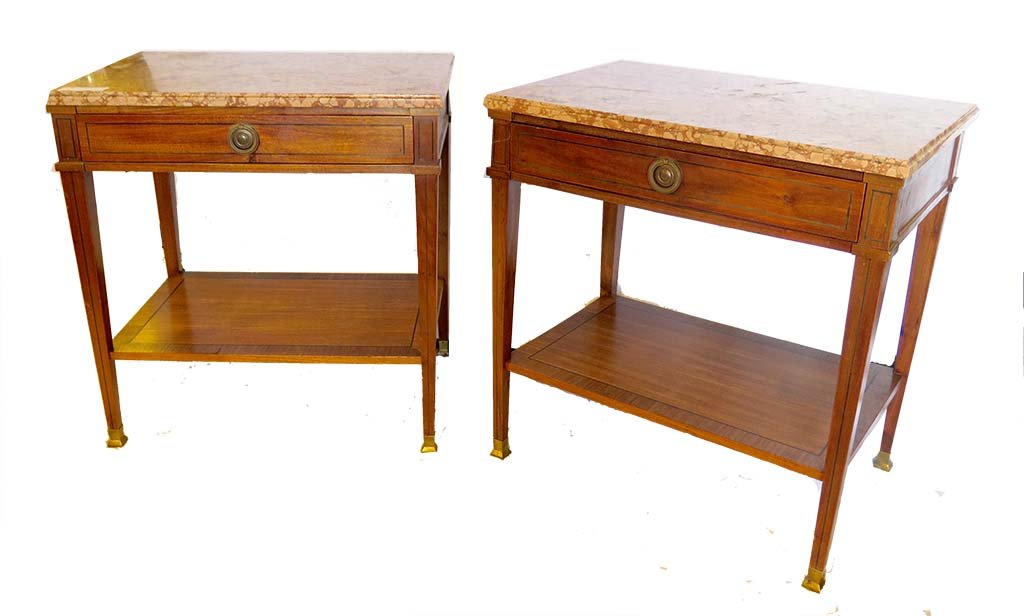 PAIR SIDE TABLES ATTRIB. TO JANSEN (1 of 8)