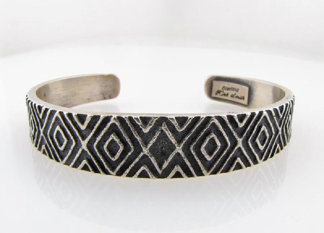 Kirk Smith Navajo Sterling Silver Cuff Bracelet (1 of 2)