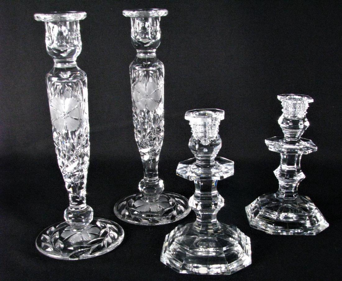 Two Pair Crystal Candlesticks, Baccarat (1 of 6)
