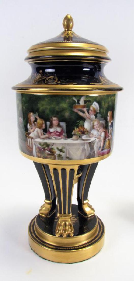 Dresden Cobalt Porcelain Fruit Cooler (1 of 9)