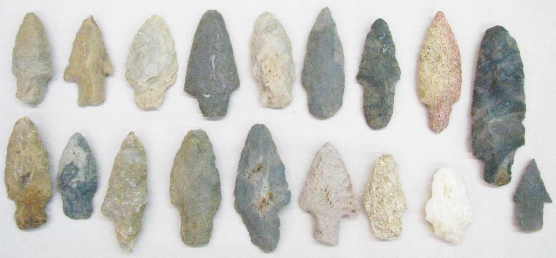Collection of Indiana Arrowheads and Points (1 of 1)
