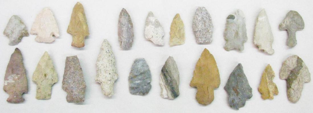 Collection of Indiana Arrowheads (1 of 1)