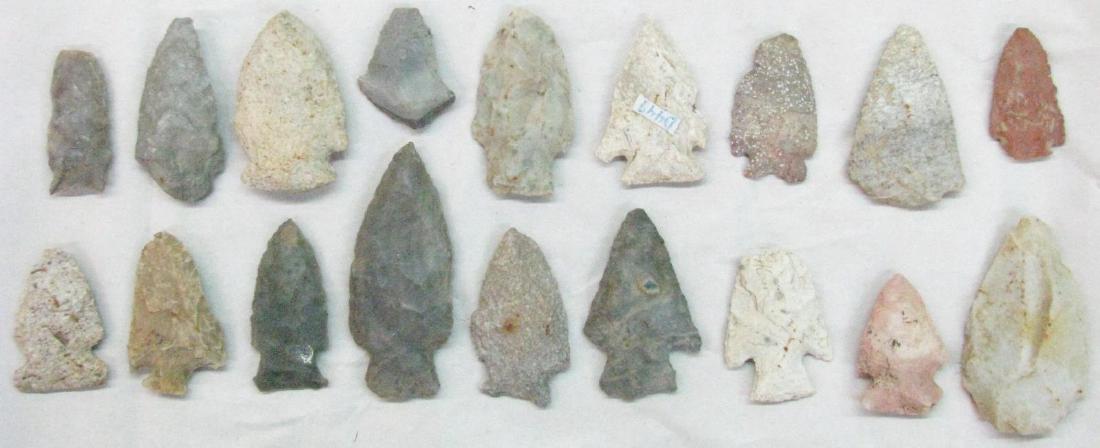 Collection of Indiana Arrowheads (1 of 1)