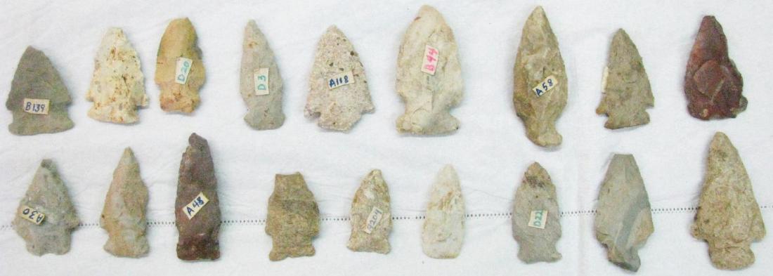 Collection of Indiana Arrowheads (1 of 1)