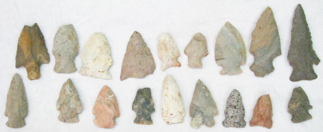 Collection of Indiana Arrowheads (1 of 1)