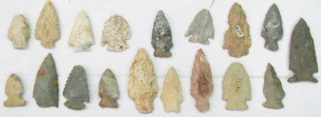 Collection of Indiana Arrowheads (1 of 1)