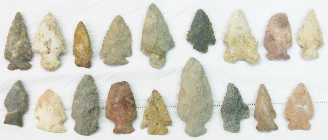 Collection of Indiana Arrowheads (1 of 1)