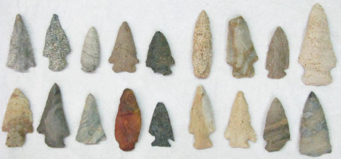 Collection of Indiana Arrowheads (1 of 1)