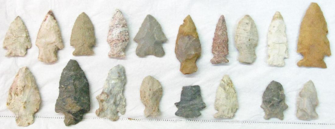 Collection of Indiana Arrowheads (1 of 1)