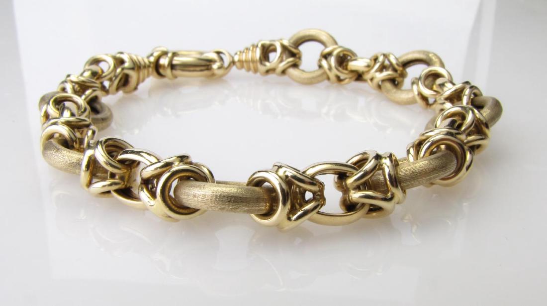 14K Yellow Gold Italian Link Bracelet (1 of 2)