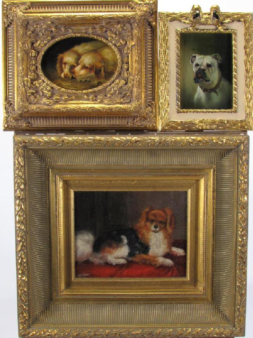 Group of Three, Decorator Dog Paintings (1 of 4)