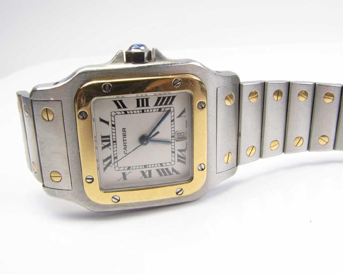 Santos De Cartier Gent's Two-Tone Tank Watch (1 of 5)